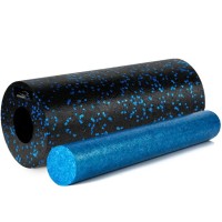 Масажний ролик PowerPlay PP-4348 2 in 1 EPP Foam Roller 33x14см Чорно/Синій (PP_4348_Blue_(33*14))