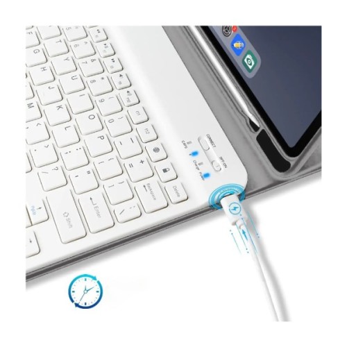 Чохол до планшета BeCover with keyboard Apple iPad Pro 11" M4 2024 Gray (712999)