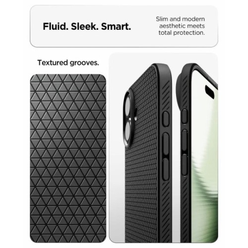 Чохол до мобільного телефона Spigen Liquid Air iPhone 17 Matte Black (ACS10369)