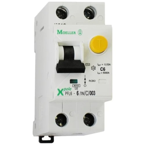 Диференціальний автоматичний вимикач Eaton PFL6-16/1N/C/003 (286467)