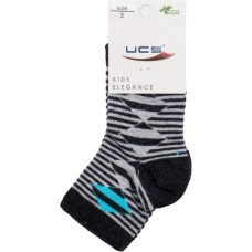 Шкарпетки дитячі UCS Socks у смужку (M0C0101-1223-3-gray)