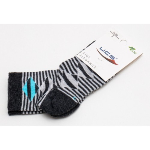 Шкарпетки дитячі UCS Socks у смужку (M0C0101-1223-3-gray)