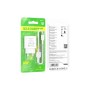 Зарядний пристрій BOROFONE USB QC3.0 + cable USB to USB-C 18W white (6974443388596)