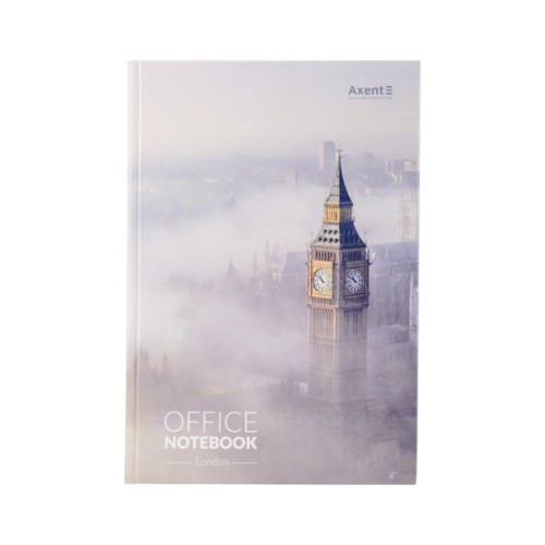 Канцелярська книга Axent London А4 у твердій обкладинці 192 аркуші клітинка (8423-21-A)