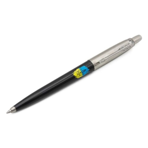 Ручка кулькова Parker JOTTER 17 Originals UKRAINE Black CT BP Тризуб фігурний на тлі прапора (15632_T1026u)