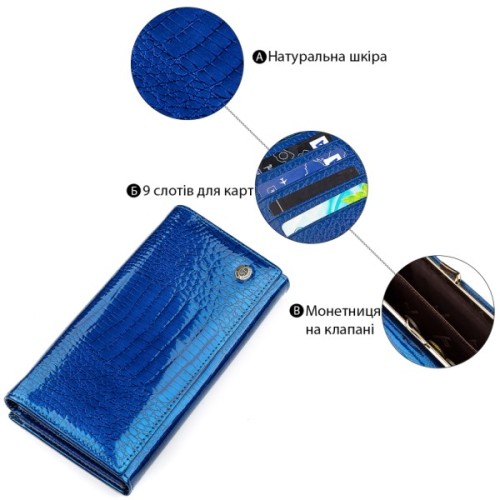 Гаманець ST Leather Синій (18394)