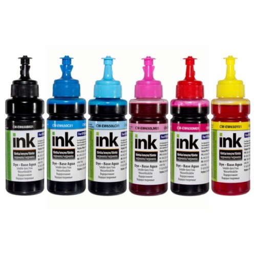 Чорнило ColorWay Epson SP R270/290 RX500 TX650 100мл*6 BK/С/M/LС/LM/Y (CW-EW650SET01)
