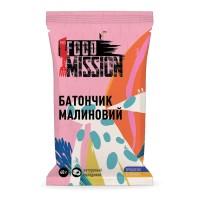 Батончик Food Mission Малиновий 40 г (fm.30344)