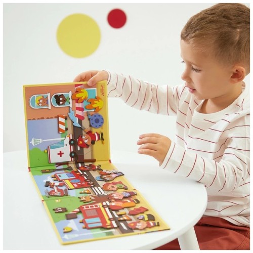 Розвиваюча іграшка Janod Магнітні історії Пожежники 30 елементів (J05453)