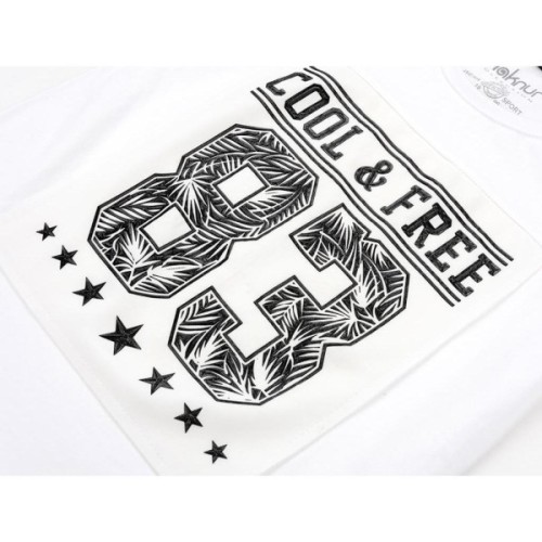 Футболка дитяча Haknur "COOL & FREE" (6547-140B-white)
