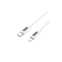 Дата кабель USB-C to Lightning 1.0m PD silicone BX114 Structure white BOROFONE (6941991116834)
