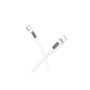 Дата кабель USB-C to Lightning 1.0m PD silicone BX114 Structure white BOROFONE (6941991116834)