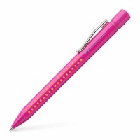 Ручка кулькова Faber-Castell автоматична Grip 2010, корпус рожевий, стрижень синій М (0.7 мм) (26543)