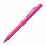 Ручка кулькова Faber-Castell автоматична Grip 2010, корпус рожевий, стрижень синій М (0.7 мм) (26543)