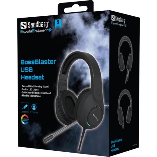 Навушники Sandberg BossBlaster Black (126-49)