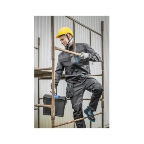 Куртка робоча Hoegert WURNITZ HT5K814-XL еластична 60% поліестер/38% бавовна/2% еластан темно-сіра, XL (54) (HT5K814-XL)