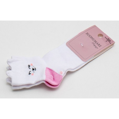 Шкарпетки дитячі BNM з котиками (M0C0103-0186-5-pink)