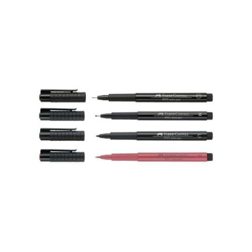Лайнер Faber-Castell набір капілярних ручок Pitt Artist Pens Hand Lettering Settering Set 4 шт (27338)