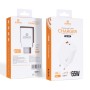 Зарядний пристрій XoKo 1xUSB-C PD65W + 1xUSB QC3.0 GaN white (XK-QC-620)