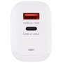 Зарядний пристрій XoKo 1xUSB-C PD65W + 1xUSB QC3.0 GaN white (XK-QC-620)