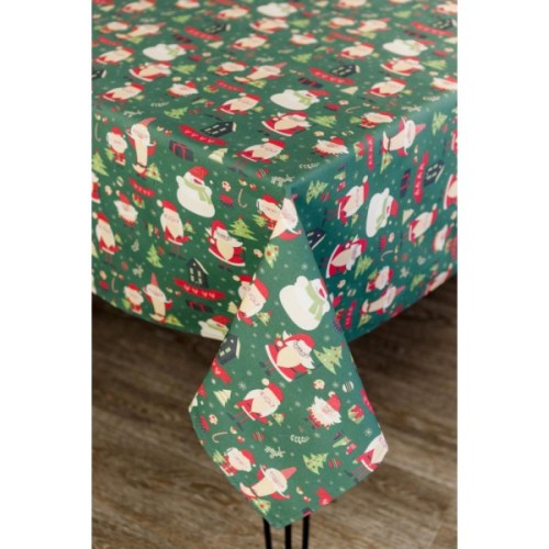 Скатертина Прованс Санта на зеленому 120х140 см (035783)