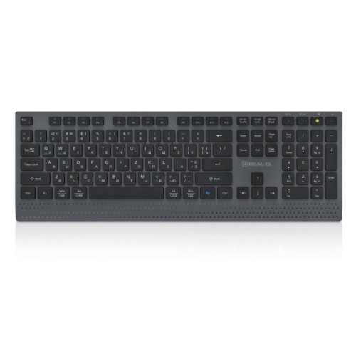 Клавіатура REAL-EL RK-715W Wireless/Bluetooth Black/Gray (EL123100051)