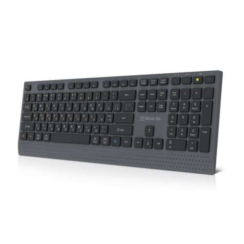 Клавіатура REAL-EL RK-715W Wireless/Bluetooth Black/Gray (EL123100051)