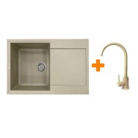 Мийка кухонна Adamant Horizon Сахара + змішувач (182496911502)