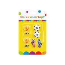 Свічка Maxi Футбол 6 шт на торт (MX624032)