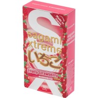 Презервативи Sagami Xtreme Fruity Strawberry З ароматом полуниці 10 шт. (4974234811854)