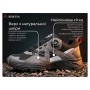 Кросівки Humtto чоловічі трекінгові Hiker швидка шнурівка сірі/чорні 43 (110629A-2-43)