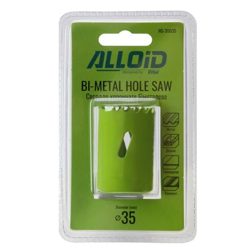 Коронка Alloid біметалева, 35мм (HS-30035)