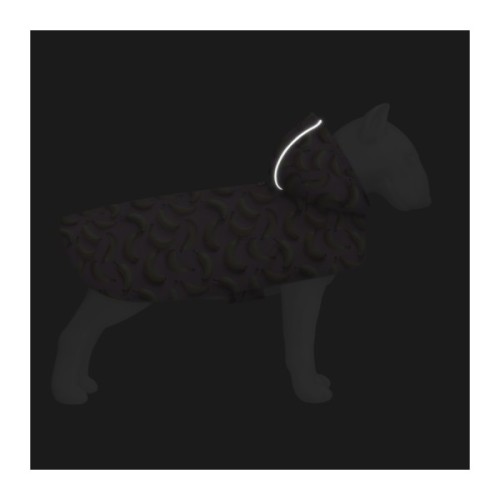Дощовик для тварин WAUDOG Clothes Накидка з капюшоном Банани на рожевому XXS (354-4055)