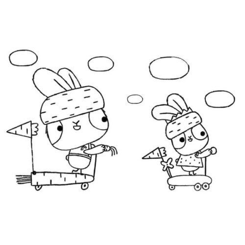 Книга Гра з кольором. Хоробрі зайці. Веселі пригоди зайцесім'ї Ранок (9789667512798)