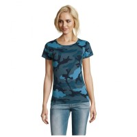 Футболка Sol's Camo women синій камо M (01187536M)