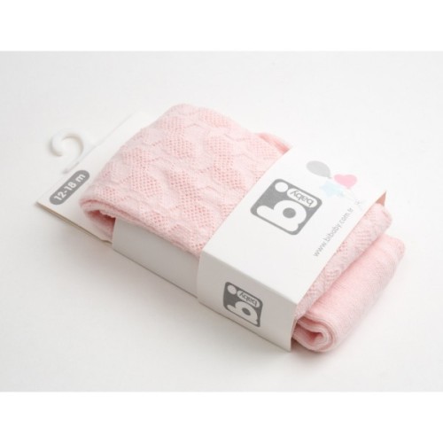 Колготки дитячі Bibaby ажурні (68127-80G-pink)