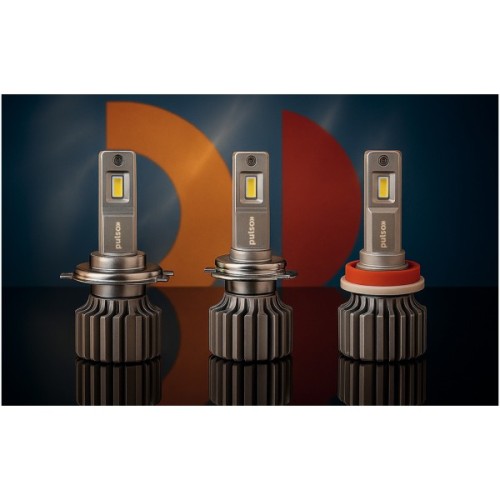 Автолампа PULSO LED-chips OEM PHILIPS Flip chip/9-16V/2*70W/8500Lm/6500K (N1-H4)