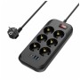 Мережевий фільтр живлення ColorWay CW-CHE64PDB 6 роз, 4USB (CW-CHE64PDB)