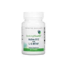 Вітамінно-мінеральний комплекс Seeking Health Вітамін B12 з L-5-MTHF, смак вишні, Active B12 With L-5-MTHF, 60 жувач (SKH-52006)