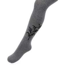 Колготки дитячі BNM з квітами (M0C0301-1215-5G-gray)