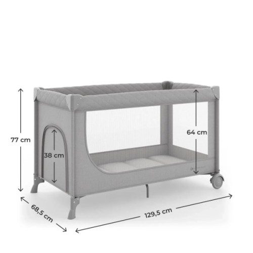 Дитячий манеж Kinderkraft Leody Up Grey (5902533930159)