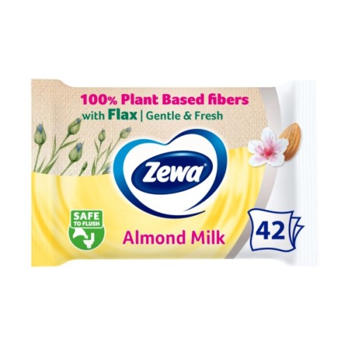Туалетний папір Zewa Almond Milk 42 шт (7322540796179)