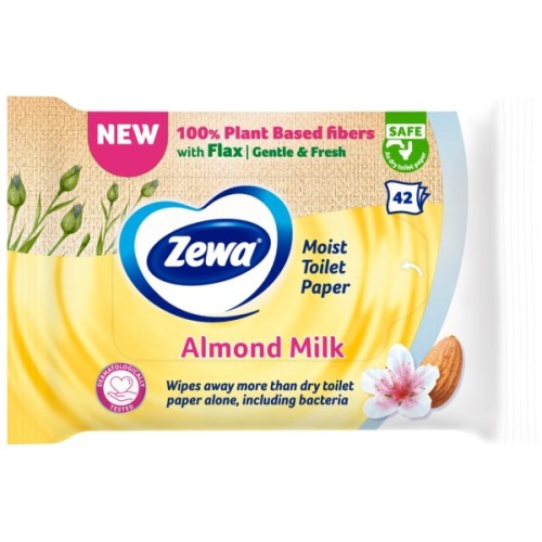 Туалетний папір Zewa Almond Milk 42 шт (7322540796179)
