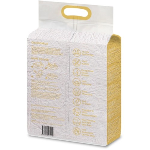 Наповнювач для туалету Velvet Paw TOFU для кошенят з екстрактом ромашки (1.5 мм) 2.6 кг (TOF46901)