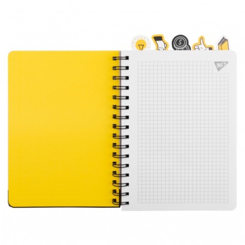 Блокнот Yes А5 96 аркушів на cпіралі із роздільниками Не ускладнюй! клітинка (151839)