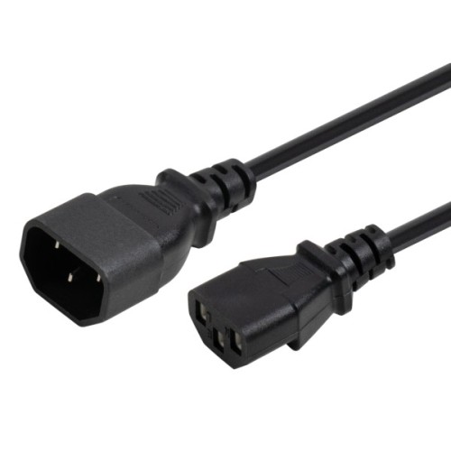 Кабель живлення C13 to C14 1.8m 0.75mm2 copper Vinga (VYPCC13141875CU)