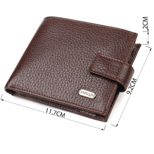 Гаманець Canpellini З натуральної шкіри Коричневий (21891)