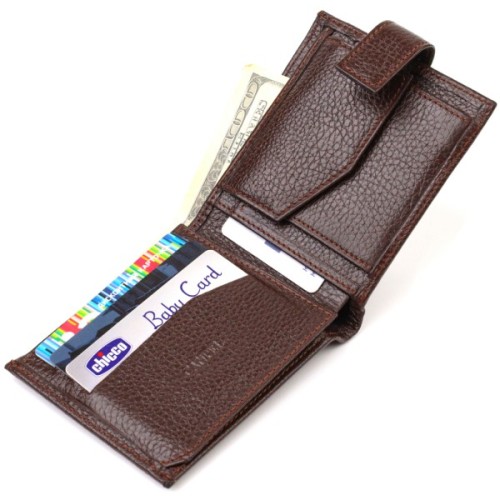 Гаманець Canpellini З натуральної шкіри Коричневий (21891)