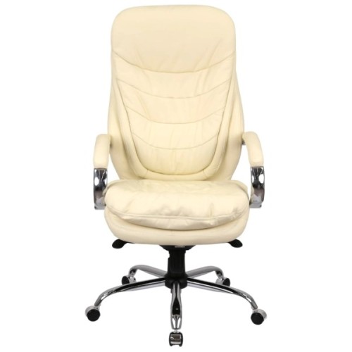 Офісне крісло Аклас Валенсія Soft CH MB Бежевий (Шкіра LC-F) (00161473)