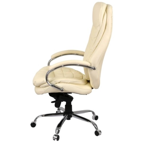 Офісне крісло Аклас Валенсія Soft CH MB Бежевий (Шкіра LC-F) (00161473)